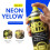 ZOPPER Neon Yellow Spray Paint 200ml Twin Pack Extra Bright Fluorescent 3