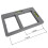 Electrical Socket Back Box Template Level | 1 & 2 Gang | Marking | Compact (Grey) 2