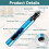3-Speed Electric Mini Drill Pen, USB Rechargeable Hand Drill, 10 Drill Bits 3
