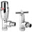 Greened House Chrome Radiator Thermostatic TRV Valve Head Replacement 6
