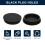sourcing map Black Plug Holes for 81mm / 3.19" Hole 1 pcs 2