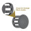 sourcing map 32PCS 11mm(7/16") Dark Gray Plastic Hole Plugs 5