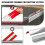JSIWOTH 9M Self Adhesive Wall Corner Protector, Silver Moulding Trim, 16mm 2