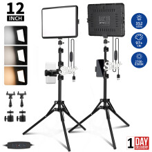 212” Photography 352 LED Video Lighting Kit Photo Light Panel Studio 2700-6500K