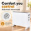 MYLEK Electric Convector Heater Compact Thermostat 2kW 2