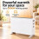 MYLEK Electric Convector Heater Compact Thermostat 2kW 5