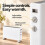 MYLEK Electric Convector Heater Compact Thermostat 2kW 6