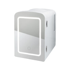 Bauer LED Mirror Mini Fridge for Beauty, Skincare and Cosmetics/Portable