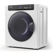 COSTWAY 4KG Vented Tumble Dryer, 1400W Freestanding Front Tumble Dryer with 3 Heating Settings, ECO & IHS Mode, 200mins Timer, Stainless Steel Tub, O