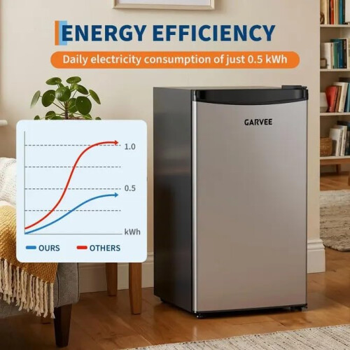 92 Litre Under Counter Fridge, Near-Silent 41dB, 5 Temperature Settings 2