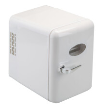 VFM - Mini Fridge White 4L Capacity Usb Powered, 10W 10-65C Quiet Running Cooling Warming - Travel Fridge Portable Snacks Drinks - 26. 5cm White