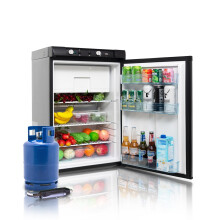 SMETA Gas Fridge Freezer 100L, 3 Way Camping 12V/240V/LPG Quiet Fridge