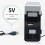 Small Fridge, USB Personal Fridge Drink Can Cooler, Compact Plug In 5
