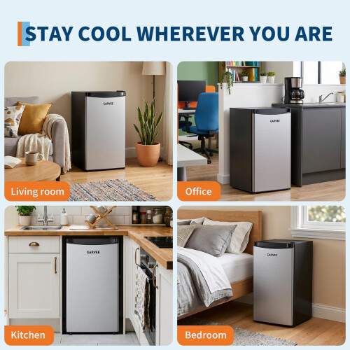 92L Under Counter Mini Fridge with 5 Temperature Settings, Quiet Operation 1