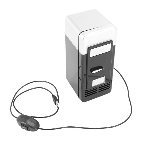 SameeHome Mini Fridge Freezer, Portable USB Powered, Compact, 1.442L Capacity, Black 1