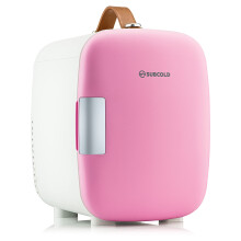 Subcold Pro4 Luxury Mini Fridge Cooler, 4 Litre, 6 Cans, Pink