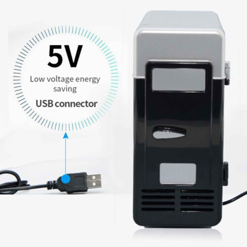 Juergliy Mini Fridge, Personal Fridge USB Drinks Cooler, Portable 2