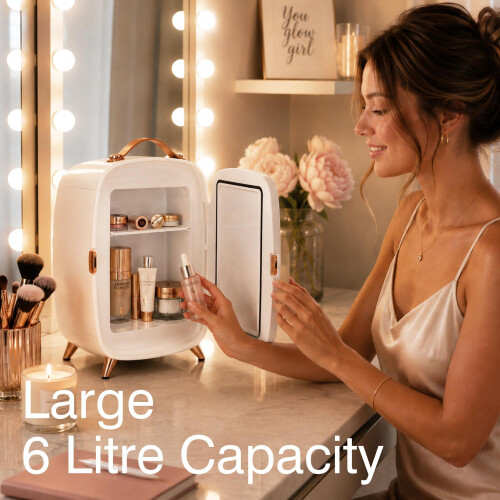 Rio Beauty Skincare Fridge With Mirror 1