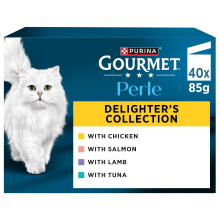 GOURMET Perle Delighters Collection in Gravy Wet Cat Food 40x85g