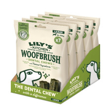 Lily’s Kitchen Woofbrush Large Dental Dog Chew, Adult Dog 5xPacks(329g), Grain-free Recipe, With Natural Ingredients, for Large Dogs