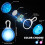 SerDa-Run LED Dog Collar Lights - 2 Pack, 3 Light Modes for Night Walking & Camping (2PCS Pink + Blue,Regular) 4
