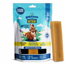 Yakchoo Premium Himalayan Yak Chews for Dogs 150g (XL - 1 Chew) | 100% Natural Cow & Yak Milk Dog Chew for Large Breeds | Yak Bones | Long Lasting Do