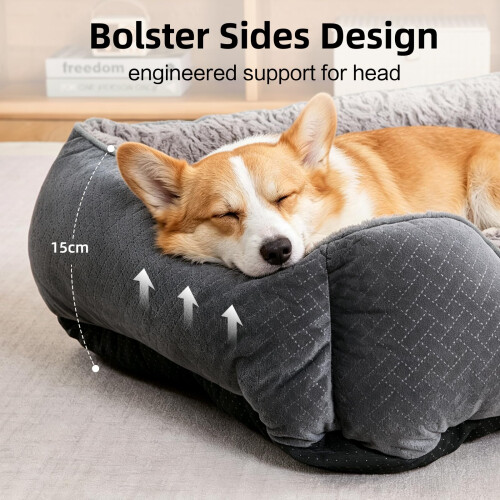 Oveppy Dog Bed Medium Washable, Rectangle Dog Beds for Medium Large Dogs 2