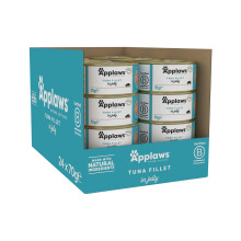 Applaws Natural Wet Cat Food Cans, Tuna Fillet in Jelly - 24 x 70g