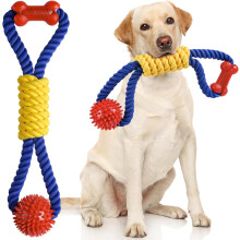 Aitmexcn Dog Rope Toy, Indestructible Dog Toys for Medium/Large Dogs 43cm