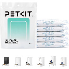 PETKIT Silica Gel Desiccant Sachets 30 Gram x 5 Packs for Smart Automatic Pet Feeders, Desiccant Replacement Bags for Cat Feeders to Keep Pet Food Dr