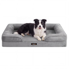 FEANDREA Orthopaedic Dog Sofa Bed, XL, Raised Sides, Non-Slip Bottom