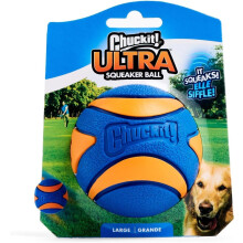 Chuckit! Ultra Squeaker Rubber Dog Ball, Extra-Large, 8.9 cm (1-Pack)