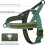 Annchwool No Pull Dog Harness with Soft Padded Handle & Front Clip,Green,L 4