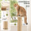 ZOMISIA 88cm Tall Cat Scratching Post for Indoor Cats 2