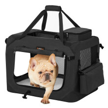 Feandrea Foldable Pet Carrier Bag, Breathable Mesh, 60 x 42 x 42 cm