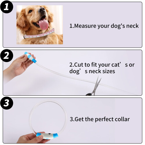 2 Pack LED Dog Collars, 27.5 in USB Rechargeable Lighting Pet Collar 1