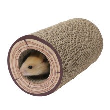 Rosewood Shred-a-Log Corrugated Tunnel for Small Animals – Cardboard Boredom Breaker, Safe-to-Chew, Enrichment Play Toy for Rabbits, Guinea Pigs, Ha