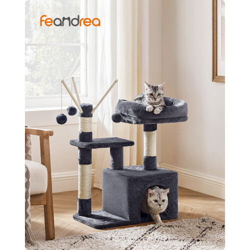 FEANDREA Feandrea Cat Tree, 64 cm, 3 Pompoms 1