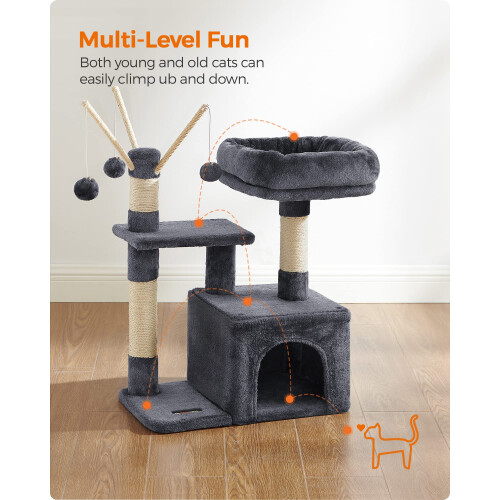FEANDREA Feandrea Cat Tree, 64 cm, 3 Pompoms 2