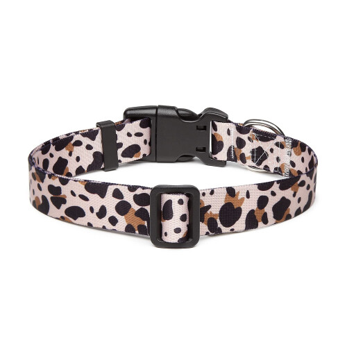 Mercano Adjustable Dog Collar - Special Design Patterns, Soft Nylon Comfortable Durable Pet Collar for Small Medium Large Dogs (S, Leopard) 1