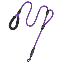 Plutus Pet Rope Dog Lead with Double Handles, 1.8m Long, Reflective