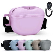 AOKLANT Silicone Dog Treat Pouch with Training Clicker