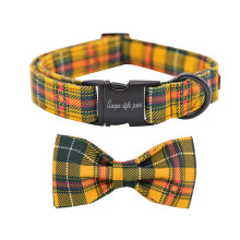 unique style paws Dog Collar with Bowtie, Durable Adjustable Dog Collars, Bow Dog Collar for Small Medium Large Girl or Boy Dogs and Cats