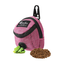 FuninCrea Dog Treat Pouch Bag, Dog Treat Bag with Built-in Poop Bag Dispenser Dog Training Treat Pouch for Walking Oxford Cloth Dog Training Bag for