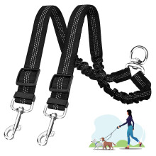 Double Dog Lead for Walking 2 Dogs No Tangle,360 Tangle-Free(No leash)