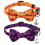 LUTER 2 Pack Adjustable Halloween Cat Collar with Bell 1