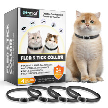 Cat Collars 4 Pack, Adjustable & Waterproof for Cats and Kittens