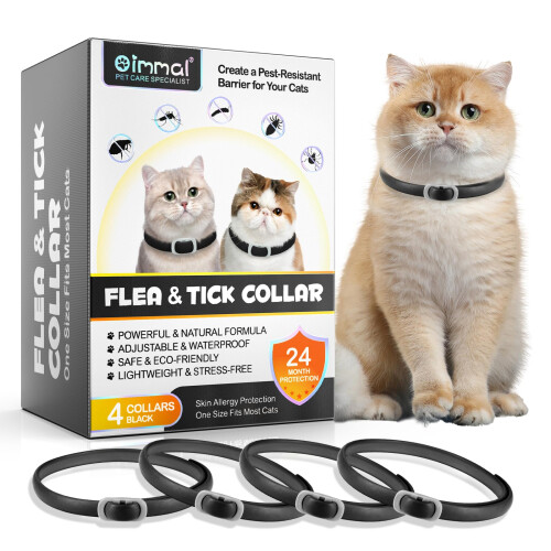 Cat Collars 4 Pack, Adjustable & Waterproof for Cats and Kittens