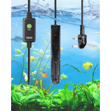 GlowUp Aquarium Heater 200W,Fish Tank Heater with External Controller,LED Display, Overheat & Dry-Run Protection, Heater for Aquarium Fish Tank Tropi