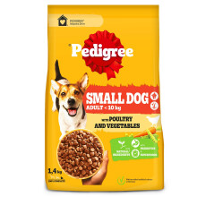 PEDIGREE DOGCARE DRY CORE (PTVG) MONO-DRY-KIBBLE ADULT SMALL/MINI ALL LIFE STYLES 1.4KG SINGLE STANDARD